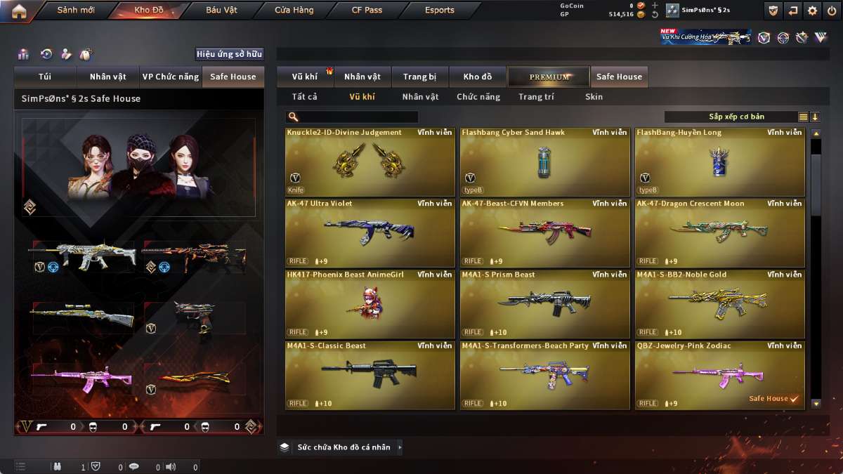shop acc cf uy tin gia re